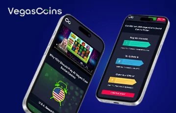 Register and play at Vegas Coins on mobile