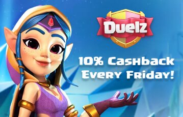 Generous Duelz casino cashback program