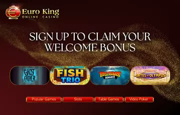 Claim the EuroKing welcome bonus