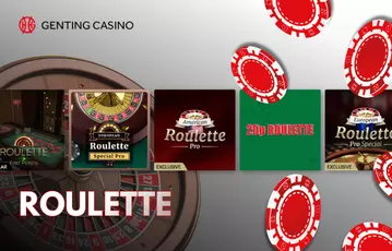 Enjoy roulette games at Genting Casino