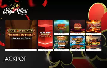 Enjoy jackpot games at Regal Wins