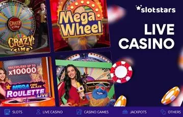 Play live dealer games at Slotstars casino