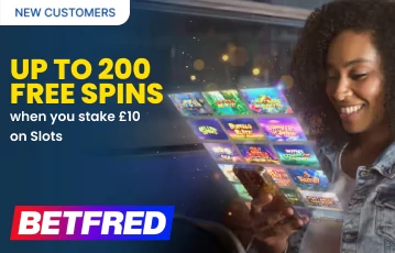 Betfred casino welcome bonus