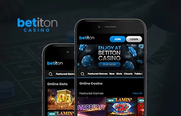 Play at Betiton casino on mobile
