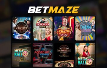 BetMaze live casino games