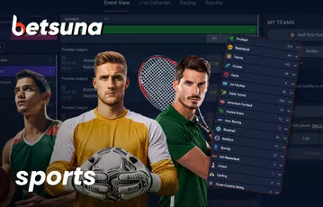Explore Betsuna's various sports markets