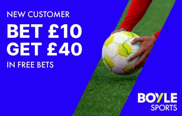 Bet £10 Get £40 in Free Bets