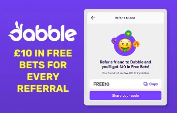 Get referral bonuses at Dabble UK
