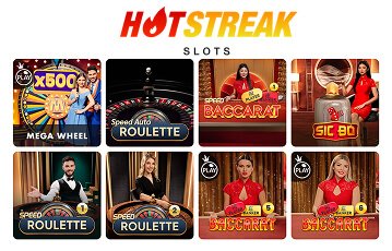 Hot Streak live casino games