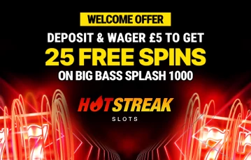 Register at Hot Streak and claim your welcome bonus