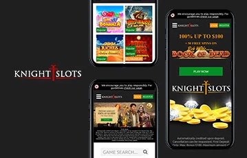 Enjoy your favourite casino games on Knightslots mobile