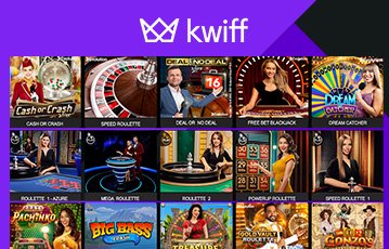 Play live casino games at Kwiff