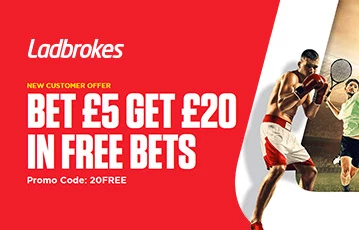 Sport welcome: Bet £5, Get £20 in Free Bets