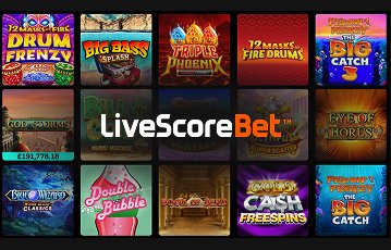 Popular slots at LiveScore Bet Casino