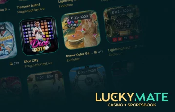 LuckyMate Casino live games