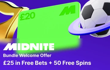 Sign up with Midnite and enjoy a bundle welcome offer