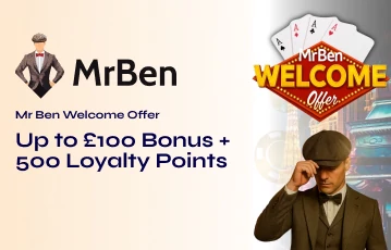 Get the MrBen Casino welcome offer