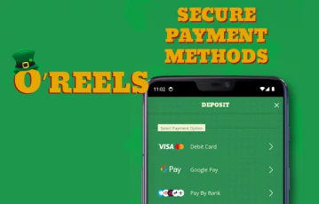 O'Reels offers secure payment methods