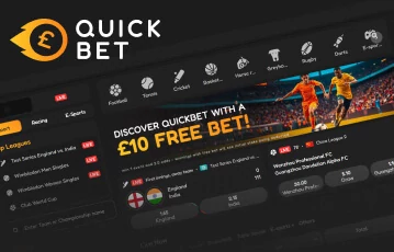 Sign up with QuickBet and get a £10 free bet