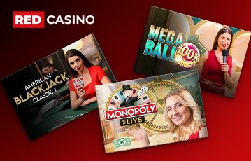 Play live-dealer games at Red Casino