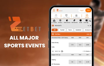 Bet seamlessly on ZetBet Sports mobile site