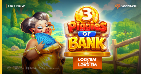 Yggdrasil launches 3 Piggies of Bank featuring new Lock’em & Load’em™ mechanic