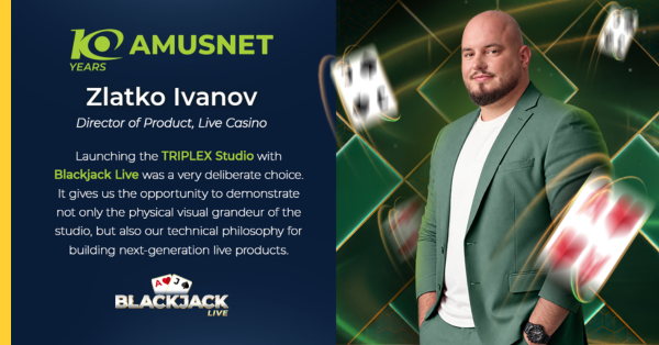 Redefining live space: Inside Amusnet’s TRIPLEX studio and the debut of Blackjack Live